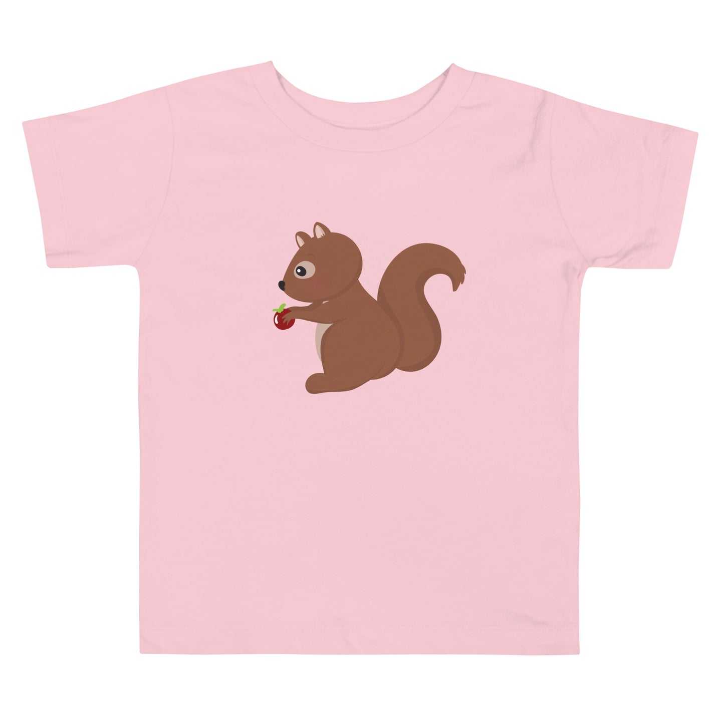 Camiseta de manga corta para niño ARDILLA CON UNA MANZANA