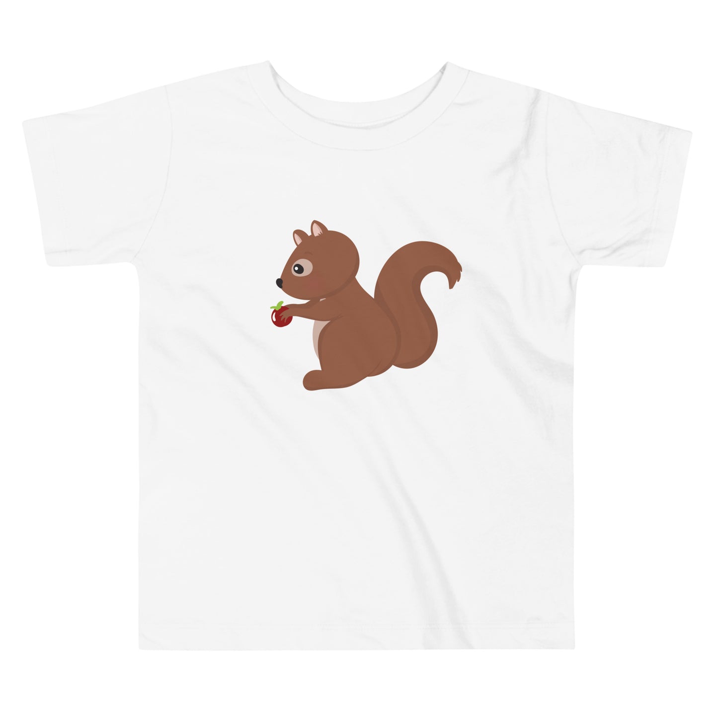 Toddler Short Sleeve Tee SQUIRREL WITH AN APPLE