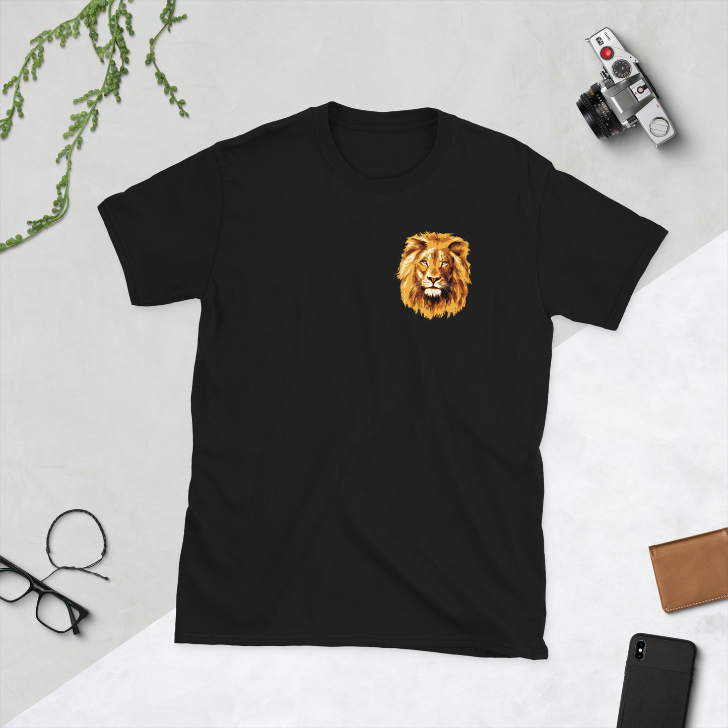 Short-Sleeve Unisex T-Shirt LION HEAD SMALL