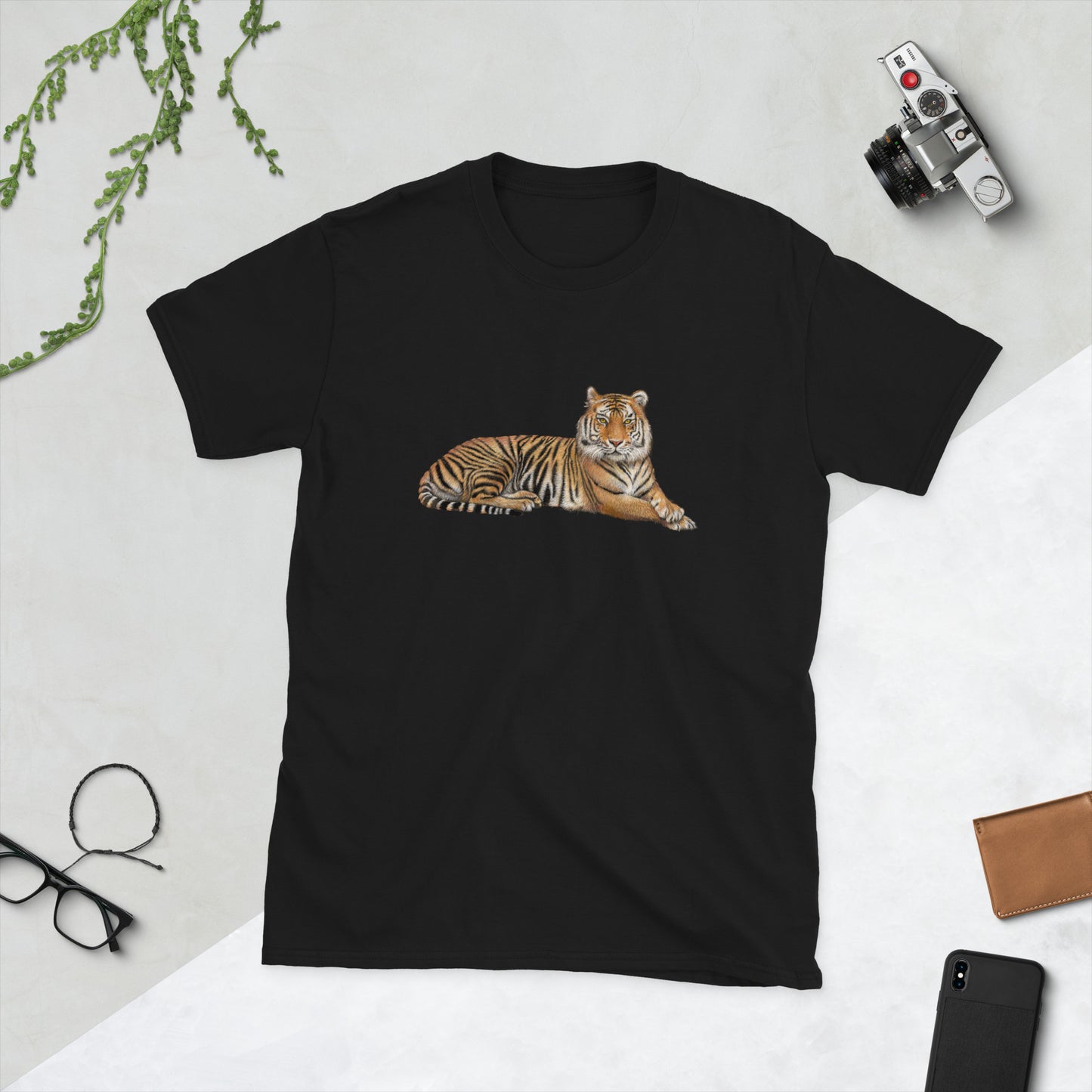 Camiseta unisex de manga corta TIGRE MENTIDO