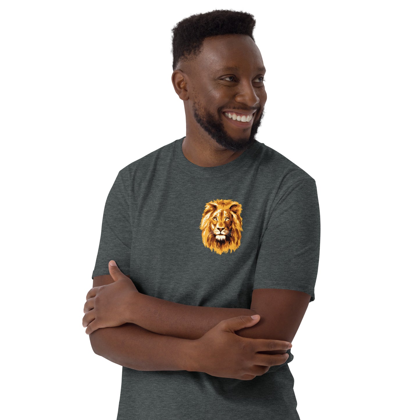 Short-Sleeve Unisex T-Shirt LION HEAD SMALL