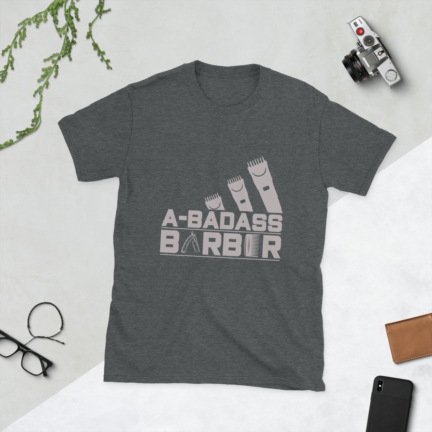 Short-Sleeve men's T-Shirt A-BADASS BARBER