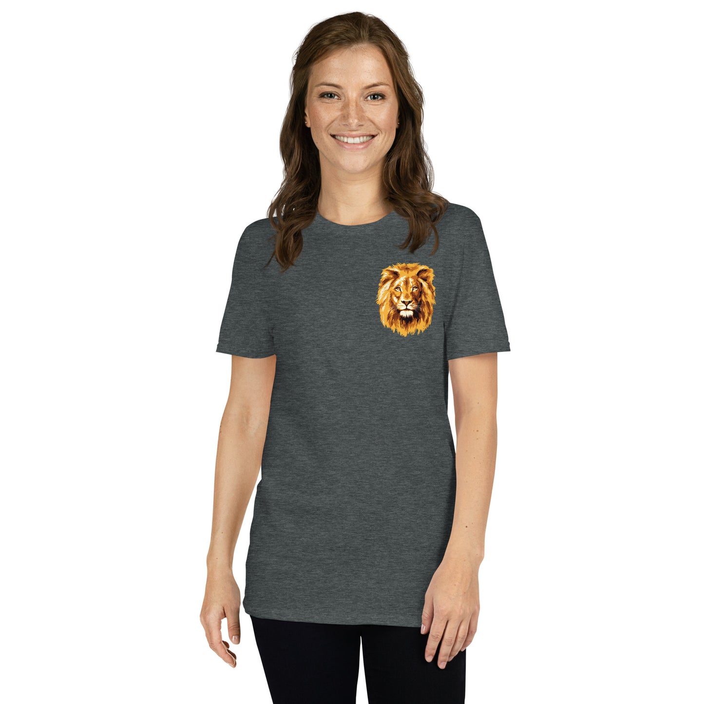 Short-Sleeve Unisex T-Shirt LION HEAD SMALL