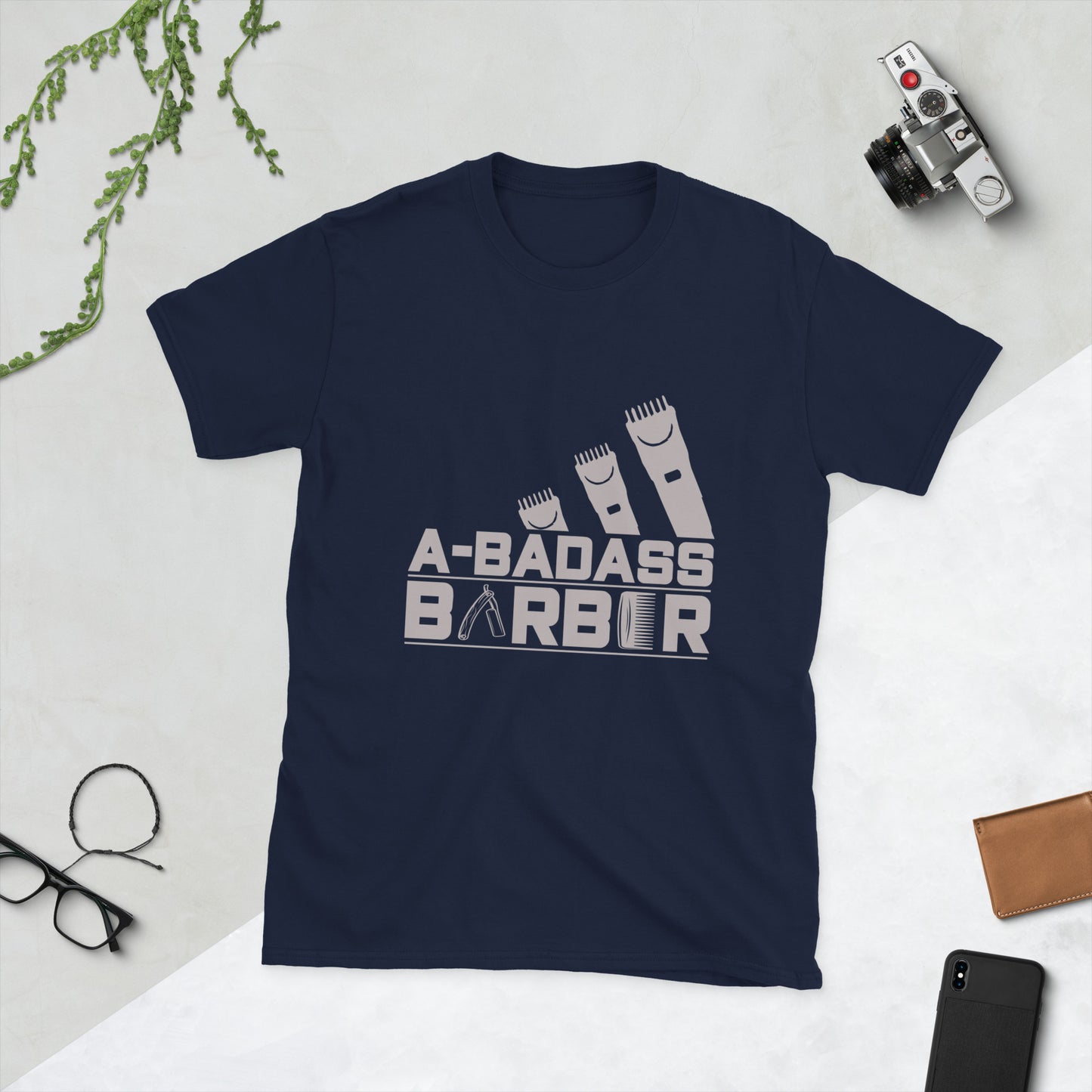 Short-Sleeve men's T-Shirt A-BADASS BARBER