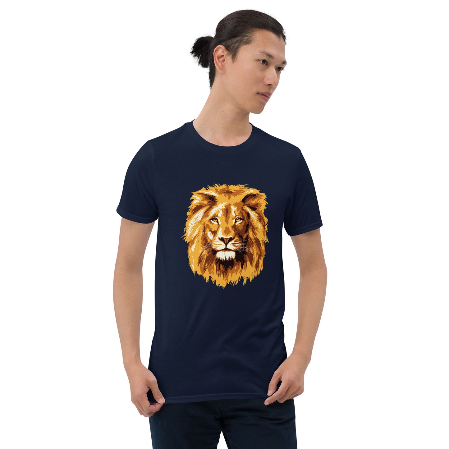 Camiseta unisex de manga corta CABEZA DE LEÓN