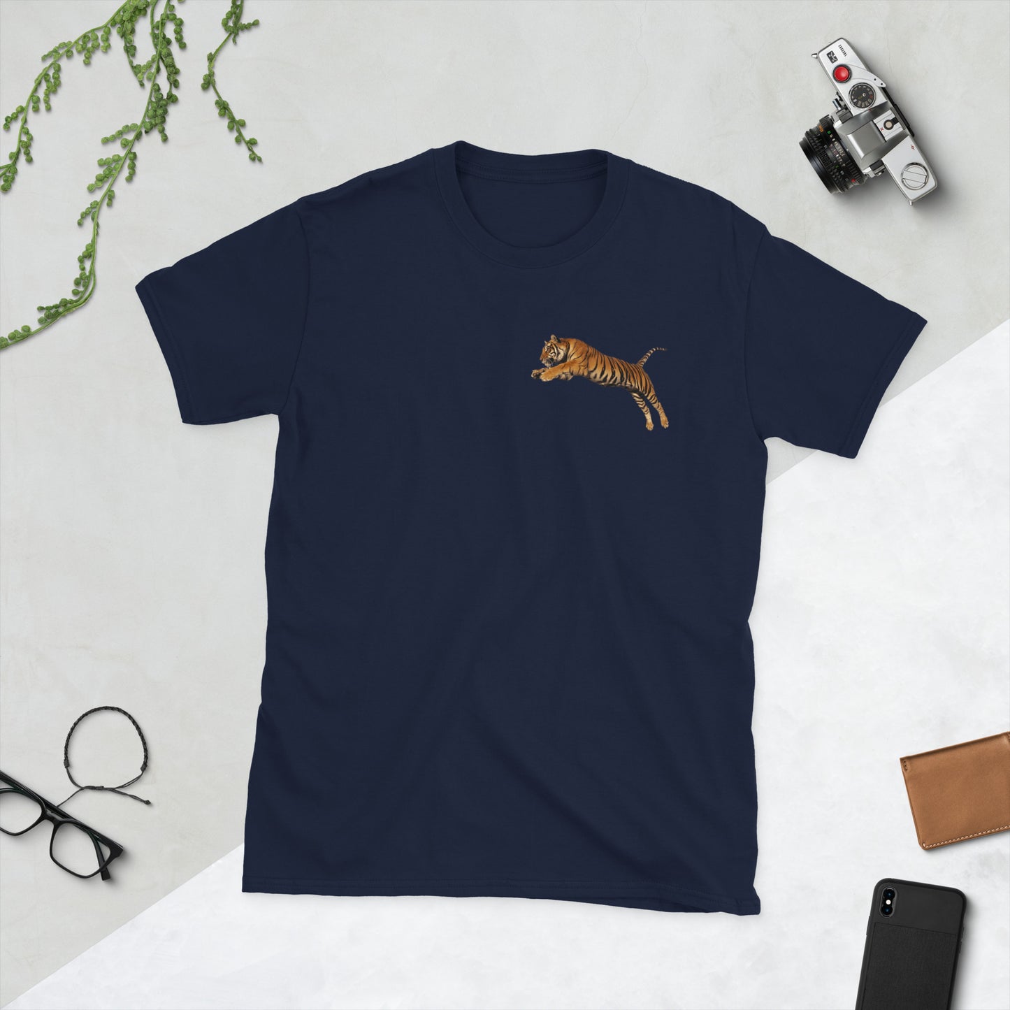 Short-Sleeve Unisex T-Shirt JUMPING TIGER