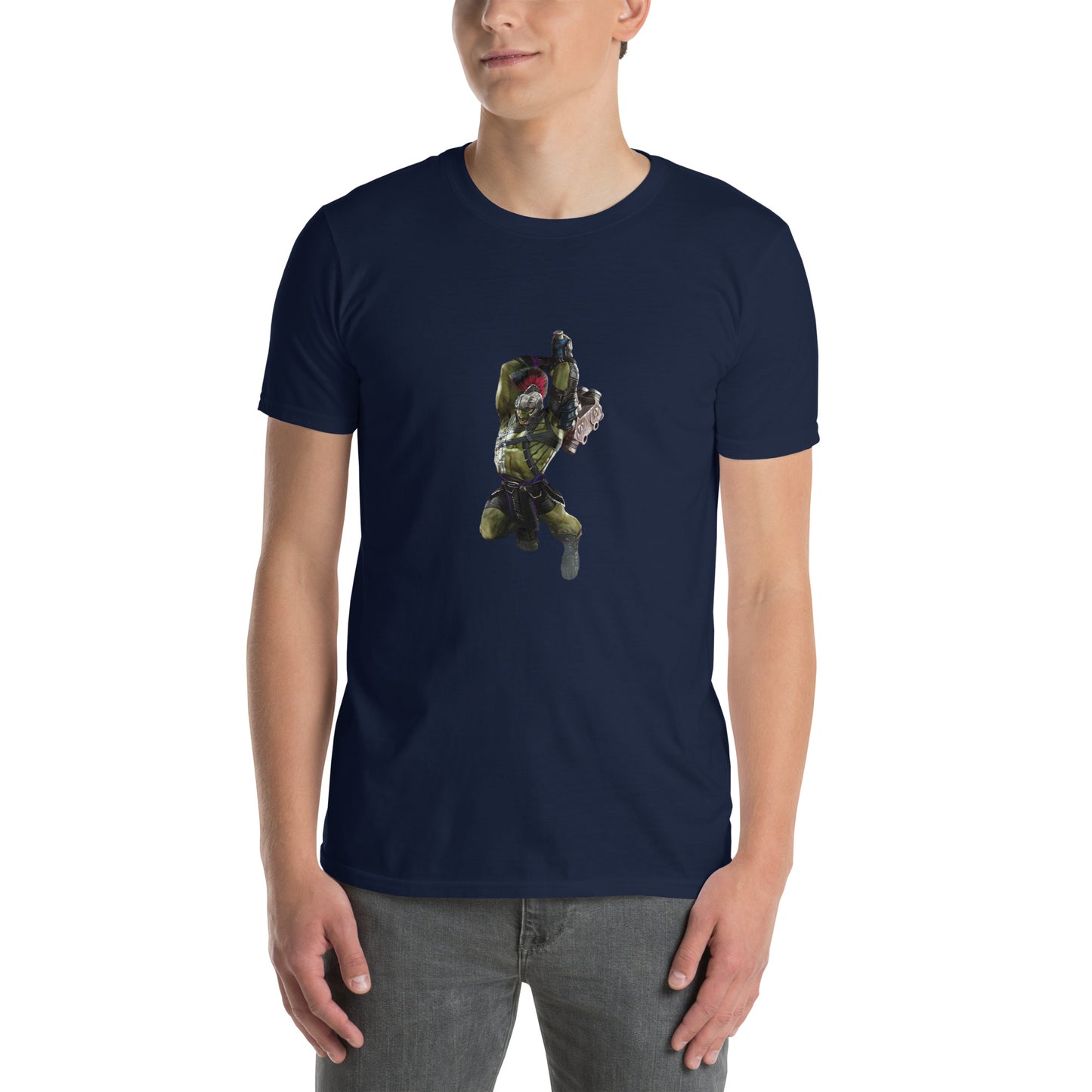 Camiseta unisex de manga corta HULK CON UN MARTILLO