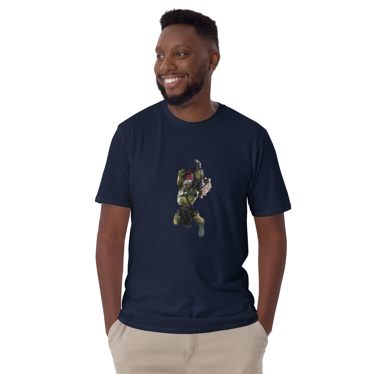 Camiseta unisex de manga corta HULK CON UN MARTILLO