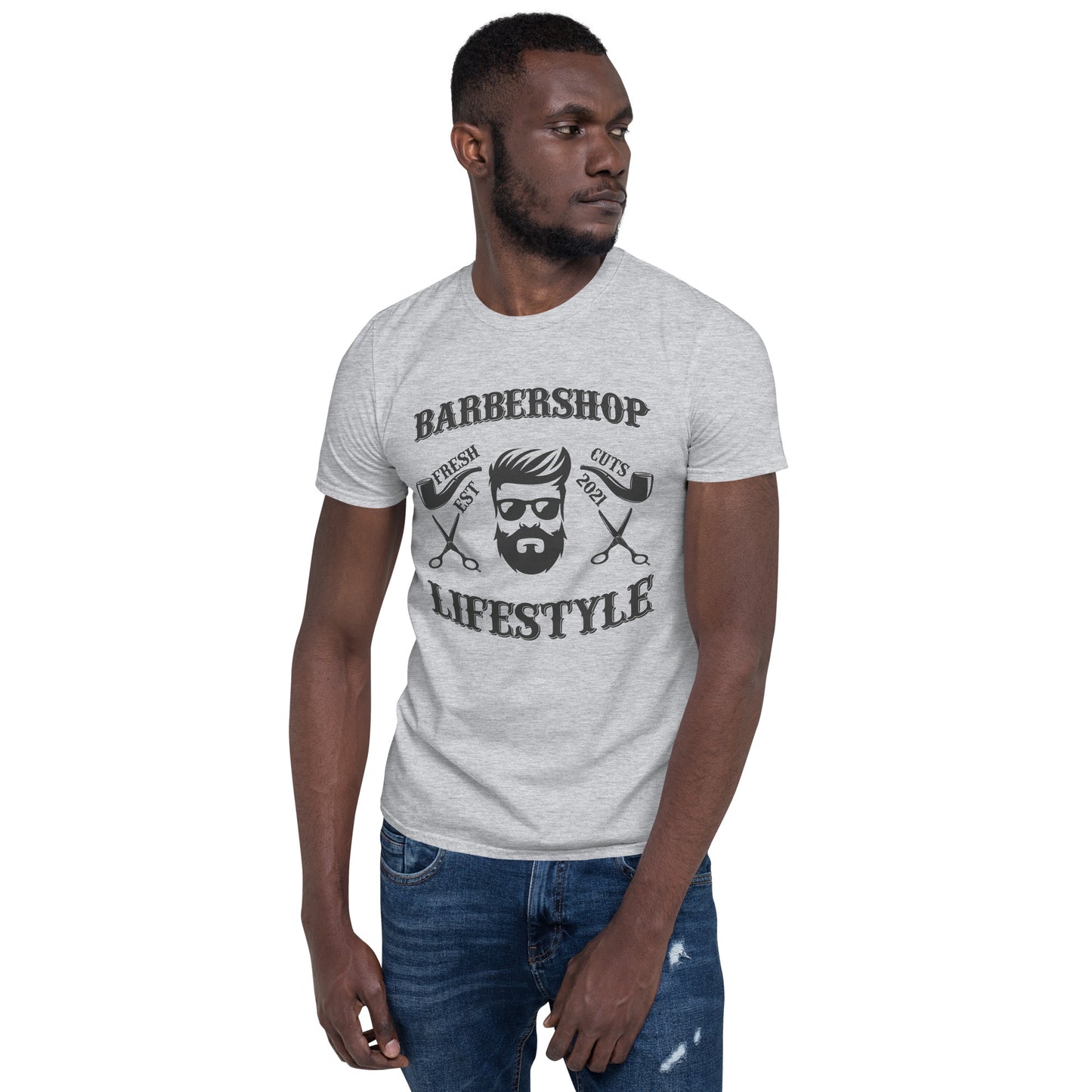 Short-Sleeve men's T-Shirt BARBERSHOP LIFESTYLE