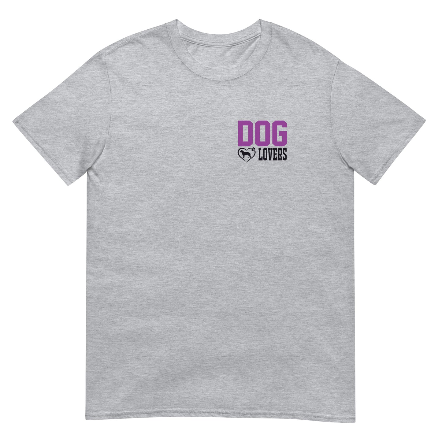 Camiseta unisex de manga corta AMANTES DE LOS PERROS