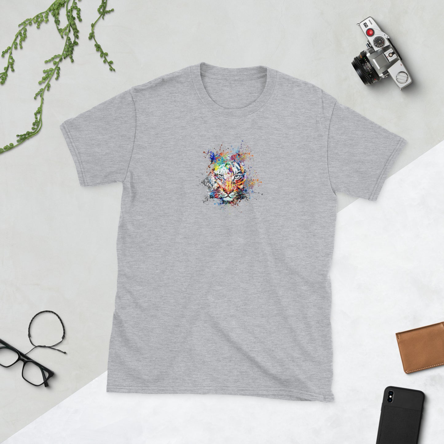 Camiseta de manga corta unisex ARTE DEL TIGRE