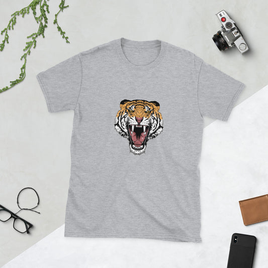 Унисекс тениска с къс ръкав TIGER HEAD