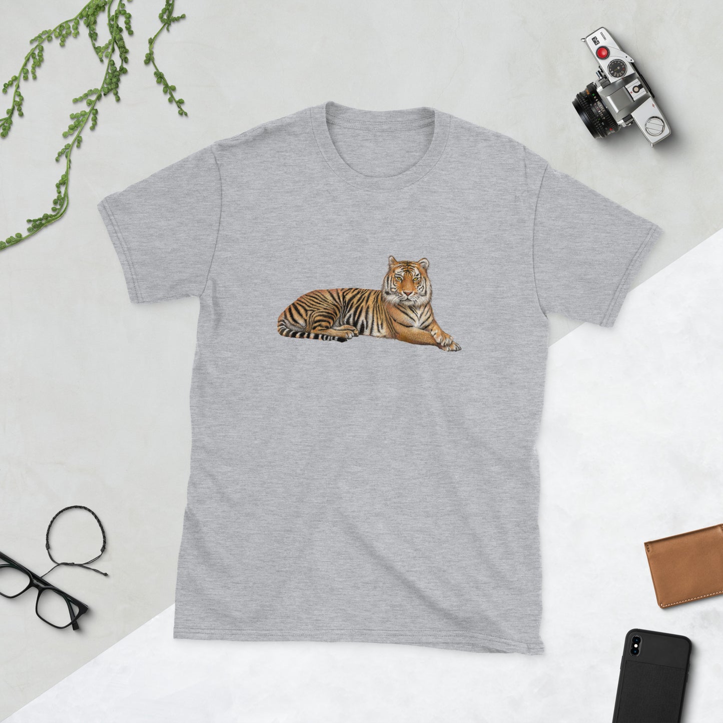 Camiseta unisex de manga corta TIGRE MENTIDO