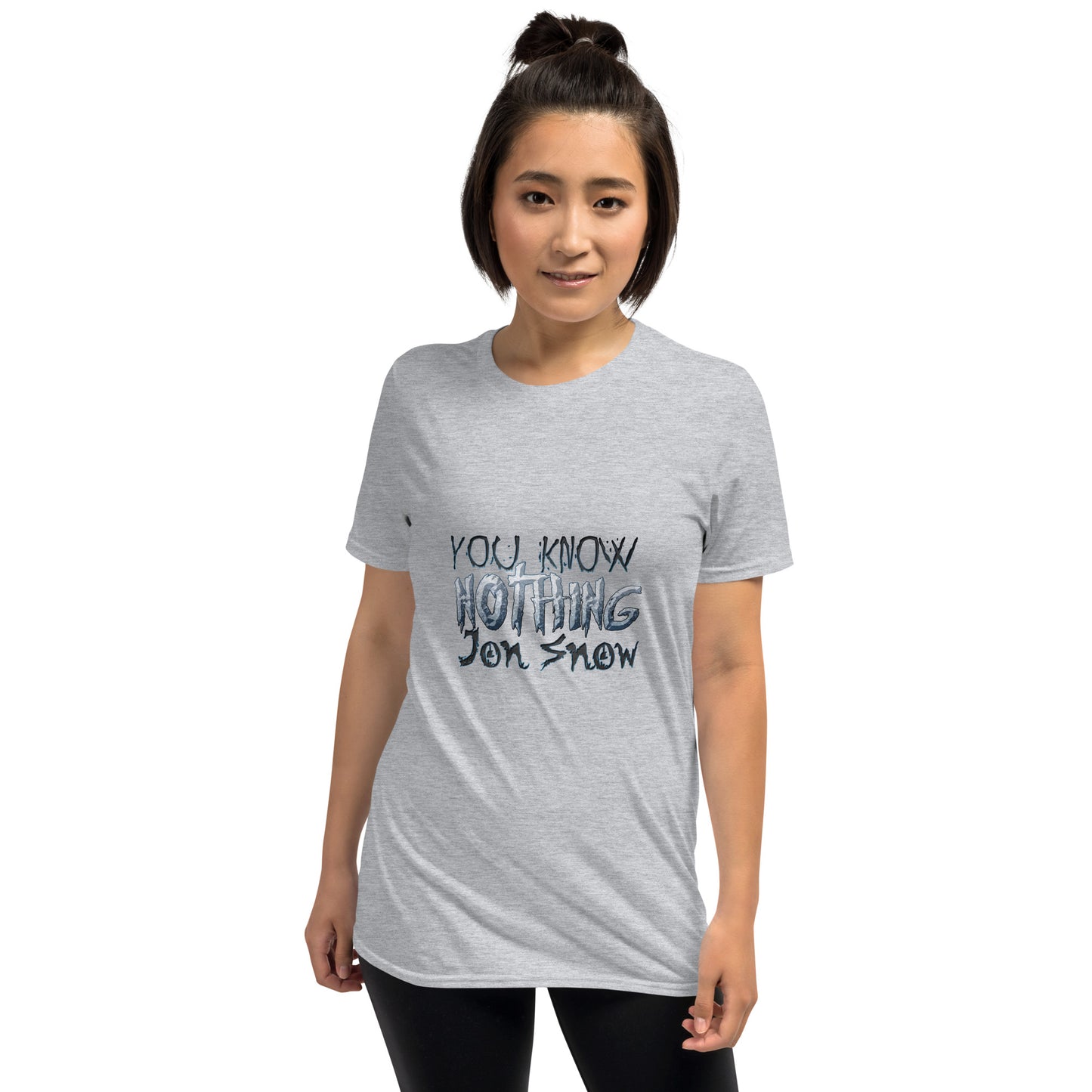 Camiseta unisex de manga corta NO SABES NADA JON SNOW