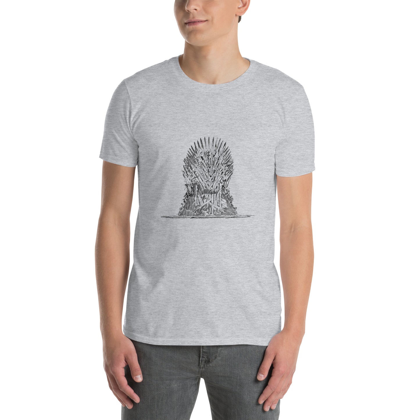 Short-Sleeve Unisex T-Shirt THE THRONE MONOCHROME