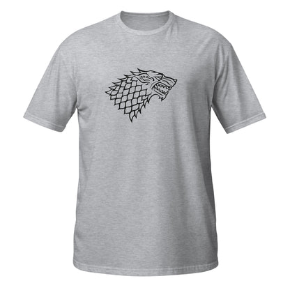 Унисекс тениска с къс ръкав HOUSE STARK LOGO MONOCHROME