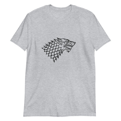 Унисекс тениска с къс ръкав HOUSE STARK LOGO MONOCHROME