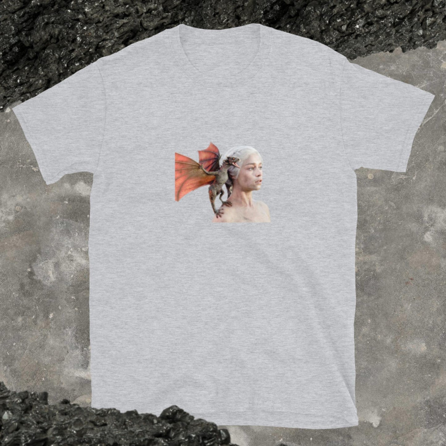 Camiseta Unisex de Manga Corta DAENERYS Y DRAGON