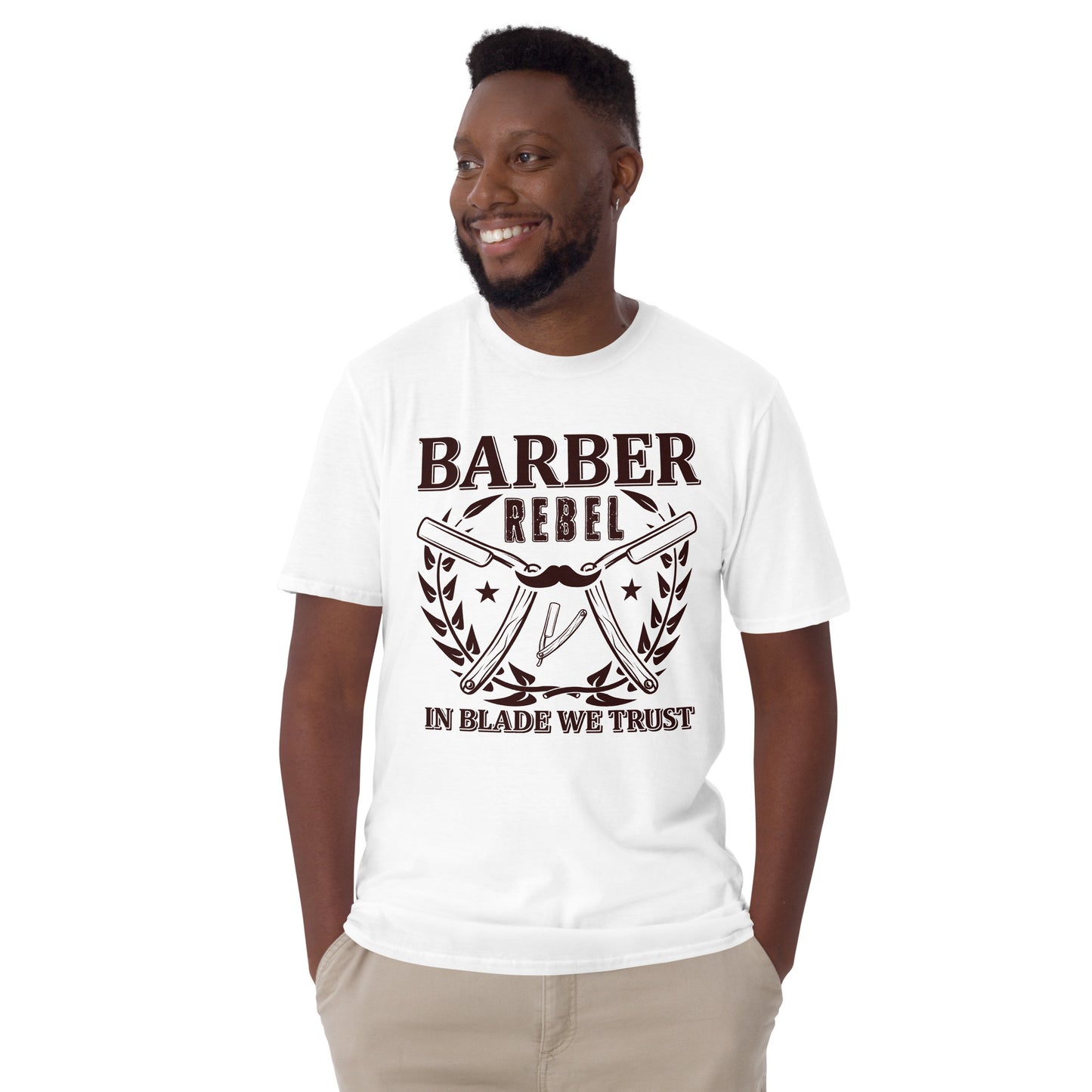 Camiseta de Manga Corta hombre BARBER REBEL