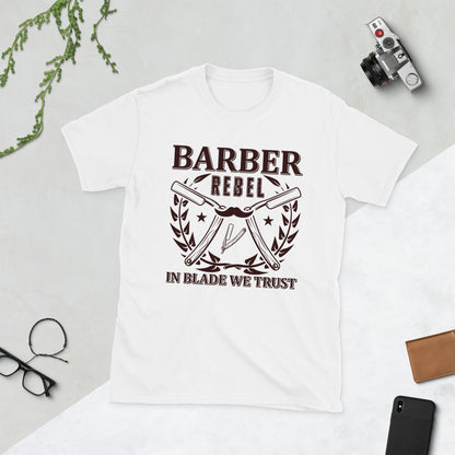 Мъжка тениска с къс ръкав BARBER REBEL