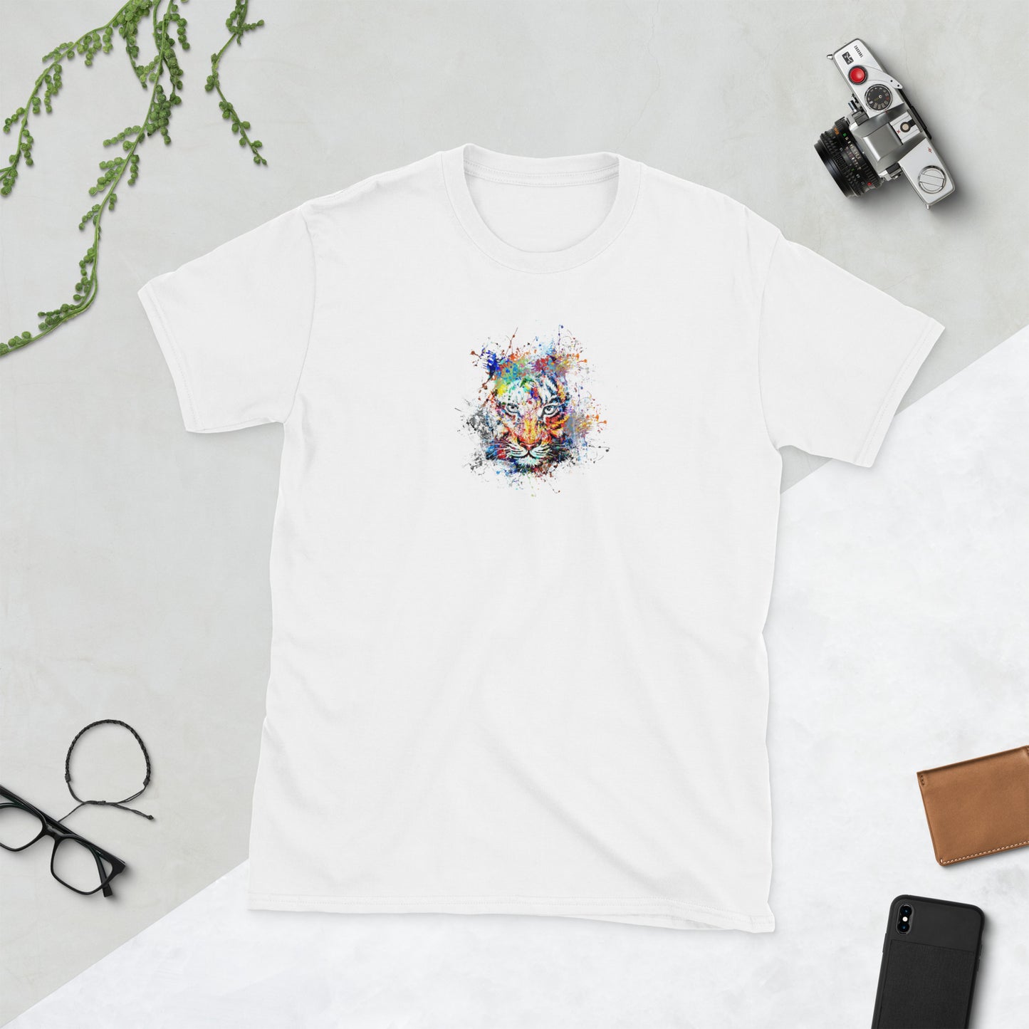 Short-Sleeve Unisex T-Shirt TIGER ART