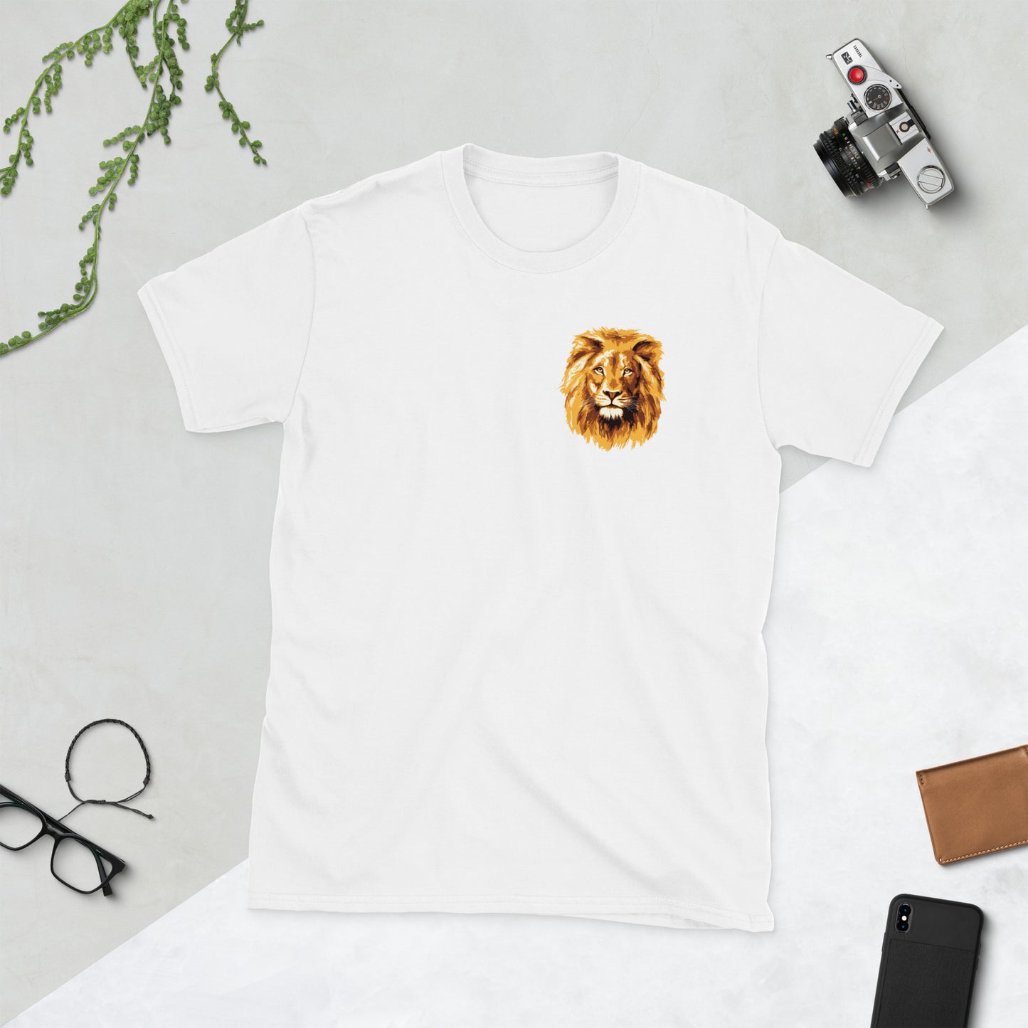 Short-Sleeve Unisex T-Shirt LION HEAD SMALL