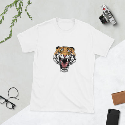 Унисекс тениска с къс ръкав TIGER HEAD