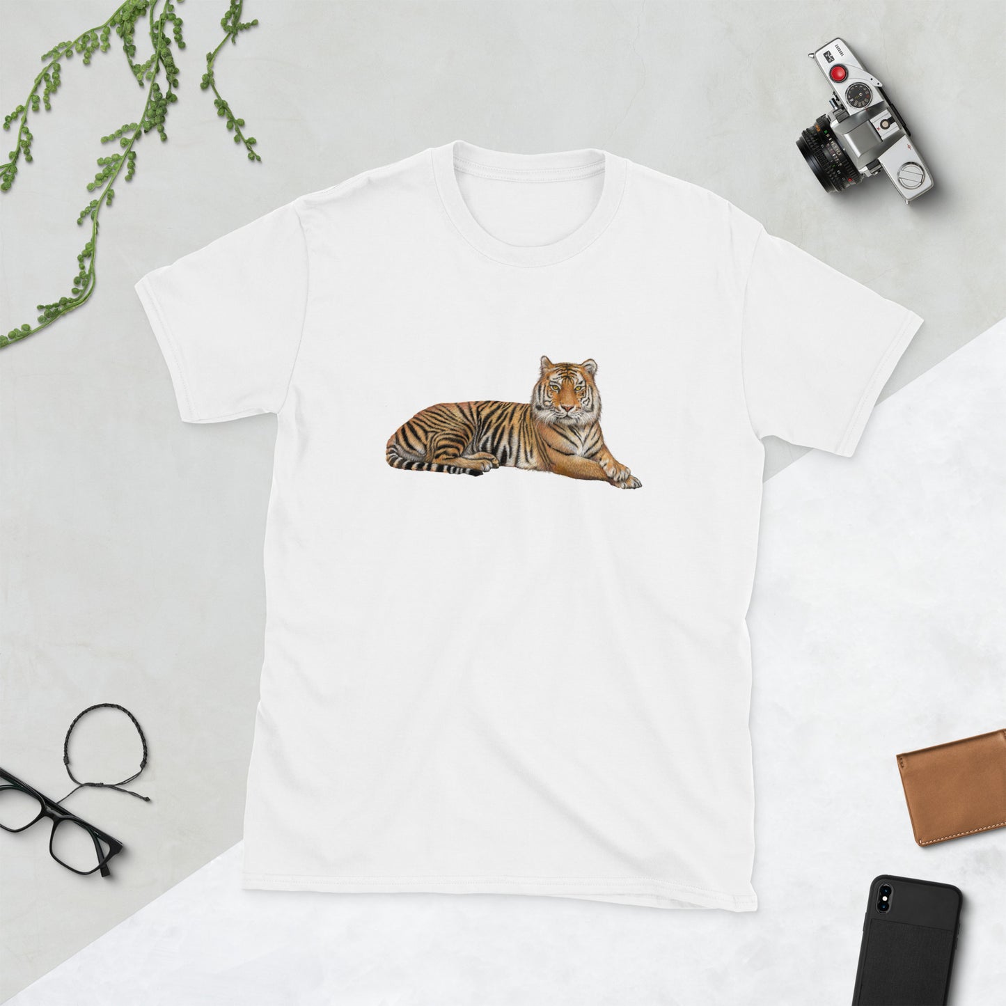 Camiseta unisex de manga corta TIGRE MENTIDO