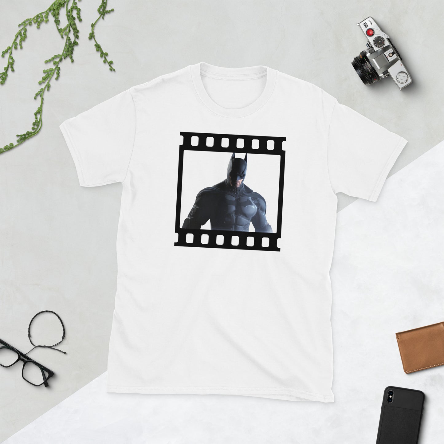 Camiseta Unisex de Manga Corta BATMAN CINTA DE PELÍCULA