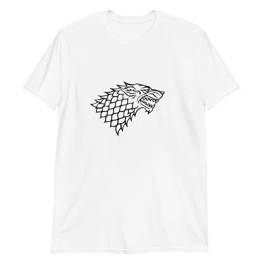 Camiseta de Manga Corta Unisex HOUSE STARK LOGO MONOCROMO