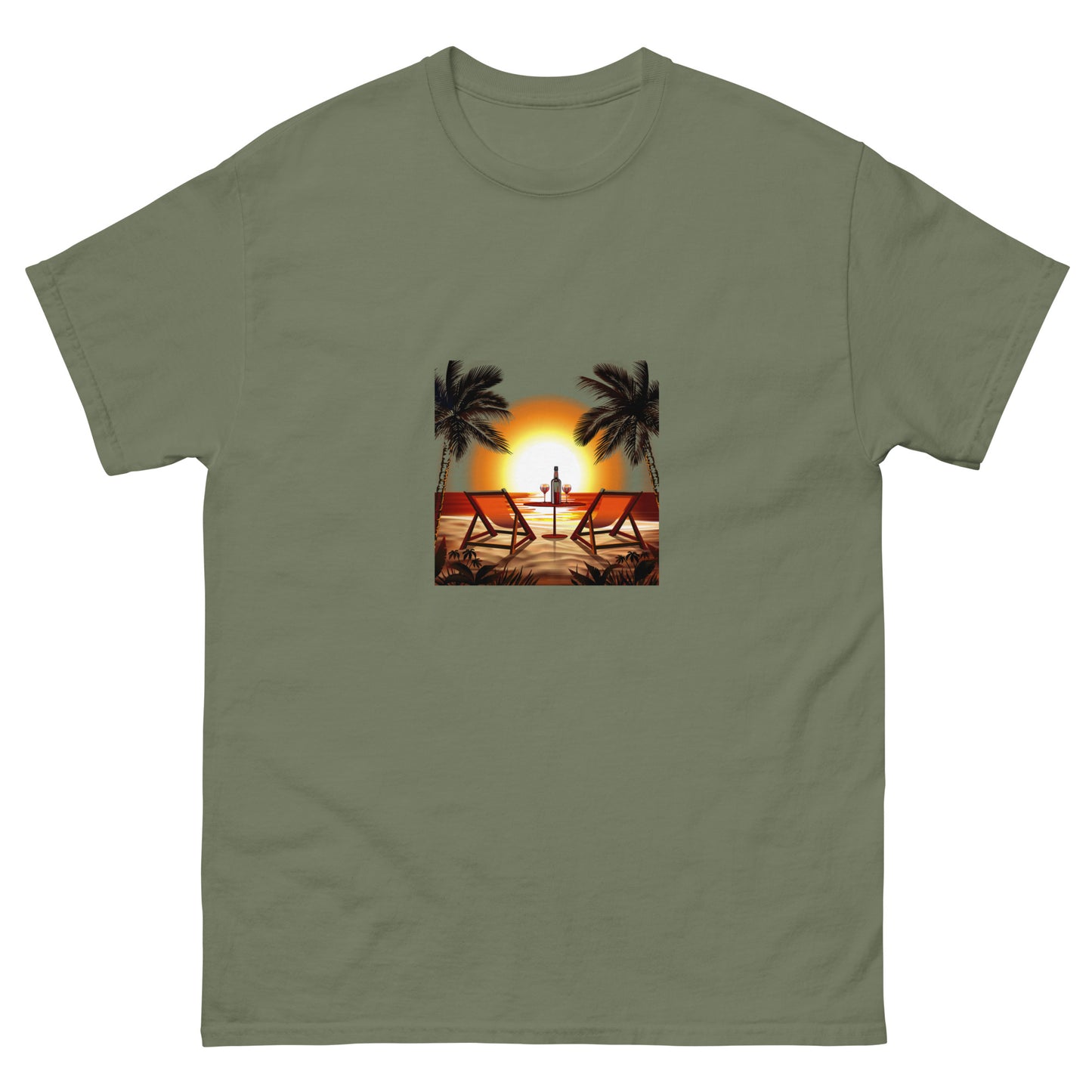 Unisex classic tee BEACH SUNSET