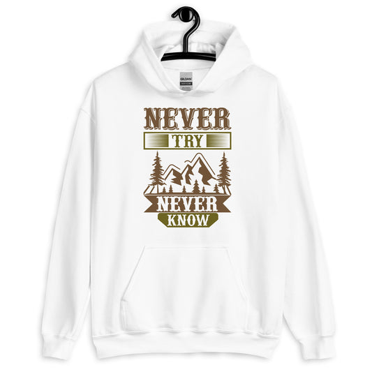 Unisex Hoodie NEVER TRY NEVER KNOW