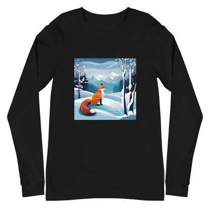 Унисекс тениска с дълъг ръкав FOX