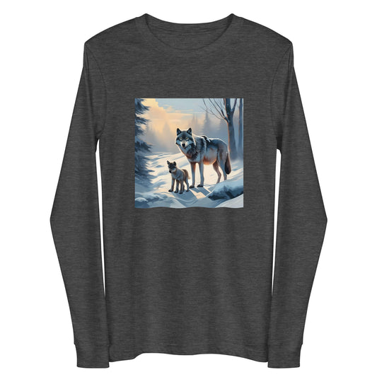 Unisex Long Sleeve Tee WOLF FAMILY