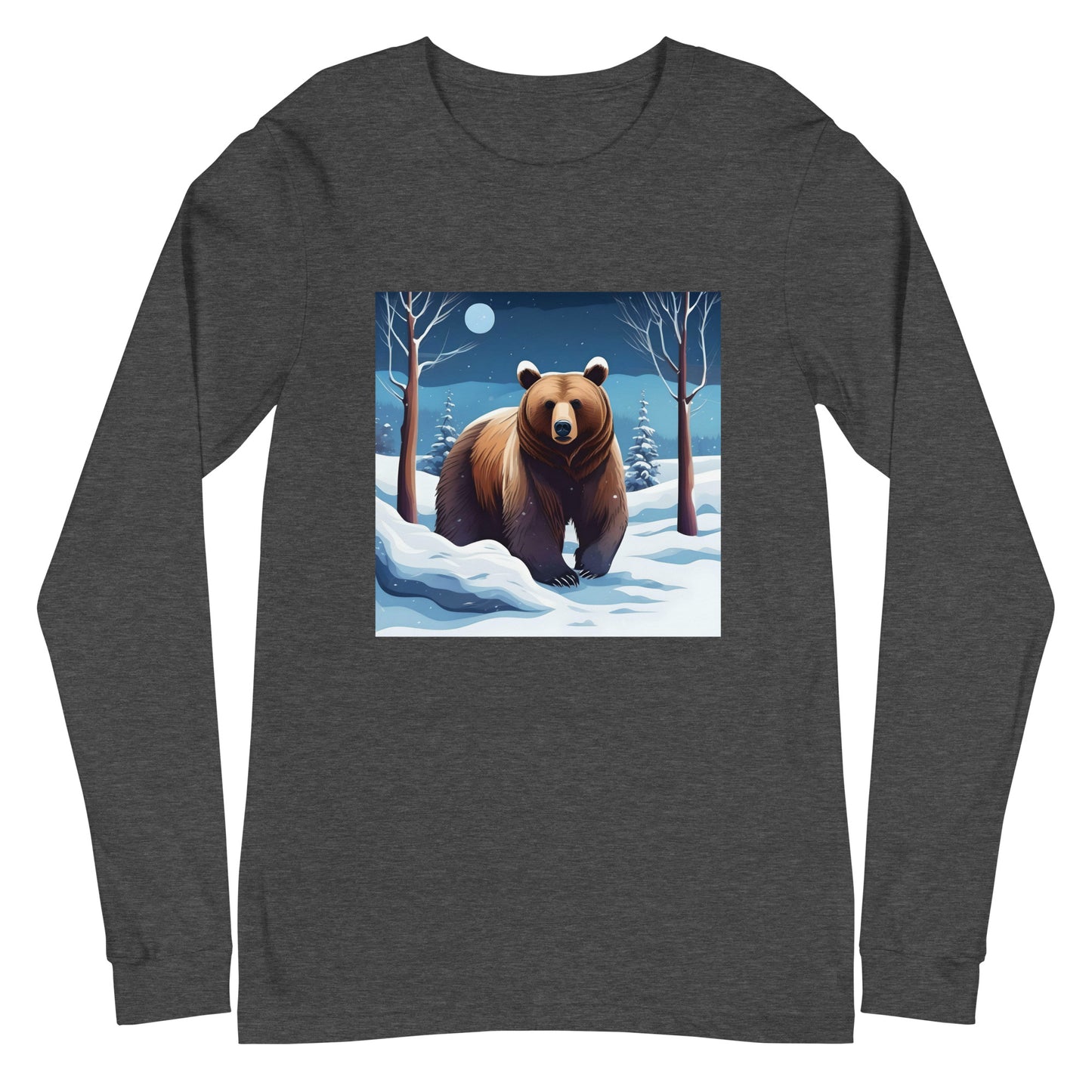 Унисекс тениска с дълъг ръкав WINTER BEAR