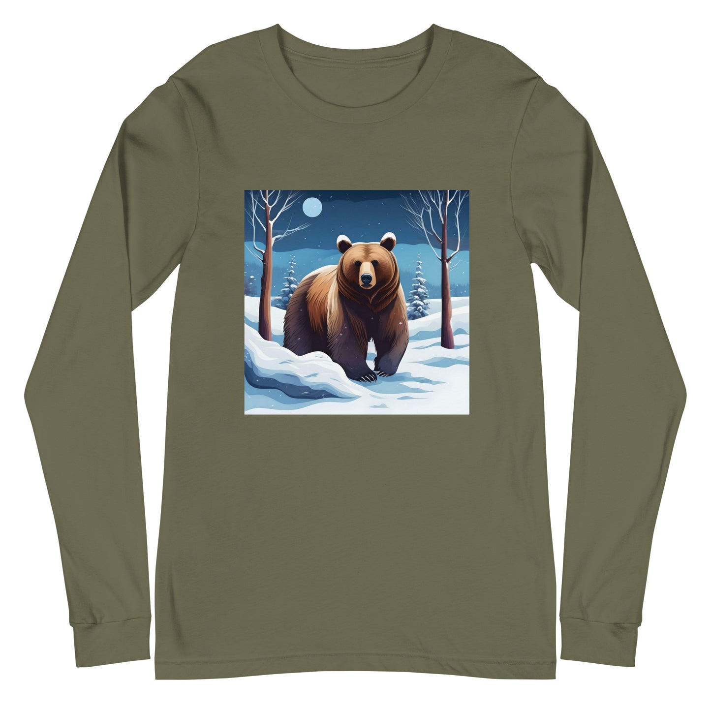 Унисекс тениска с дълъг ръкав WINTER BEAR