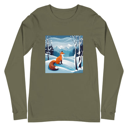 Унисекс тениска с дълъг ръкав FOX