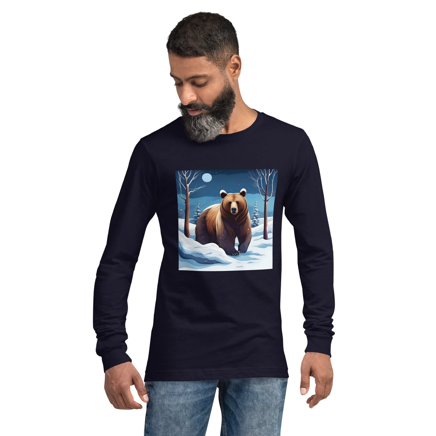 Camiseta de manga larga unisex OSO DE INVIERNO