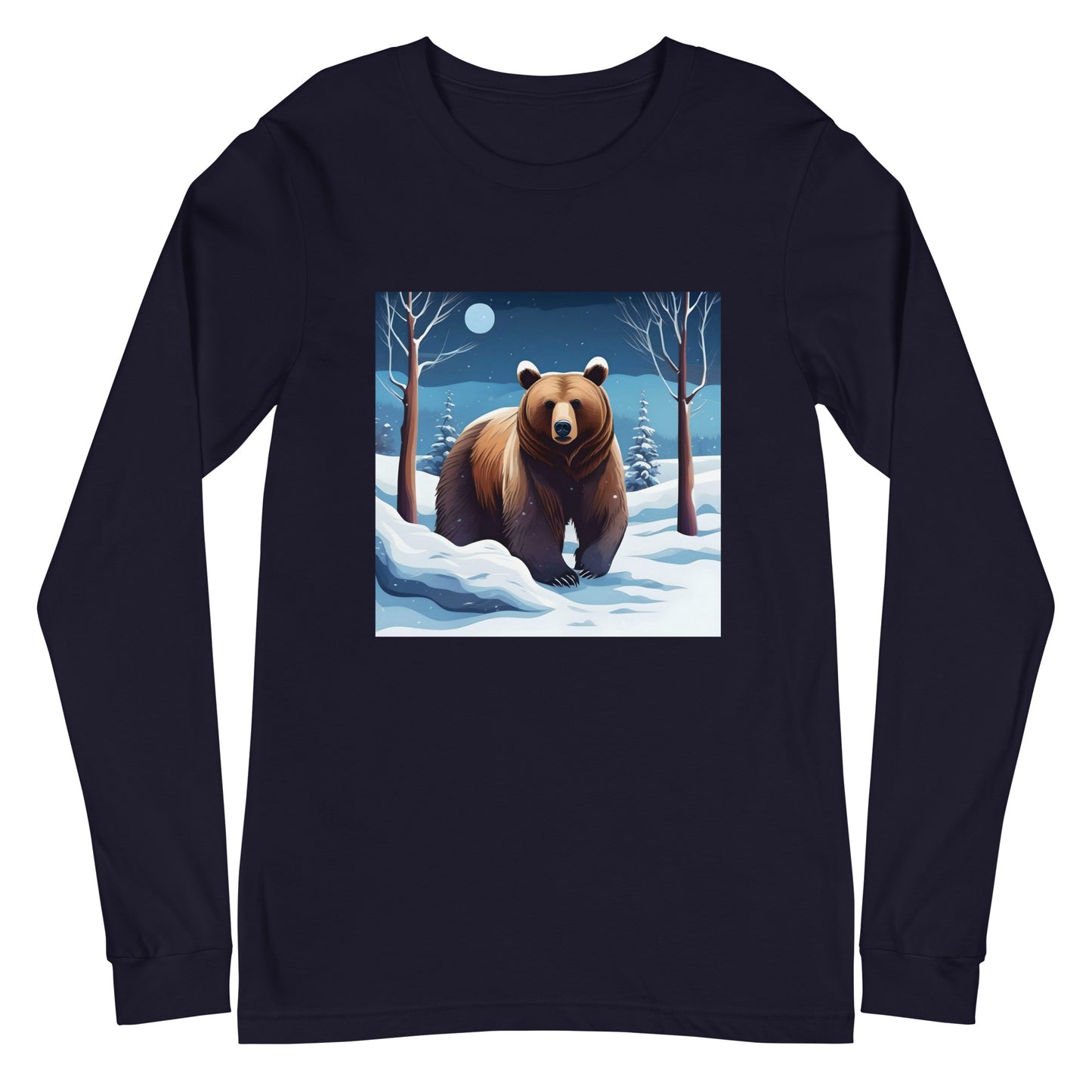 Унисекс тениска с дълъг ръкав WINTER BEAR