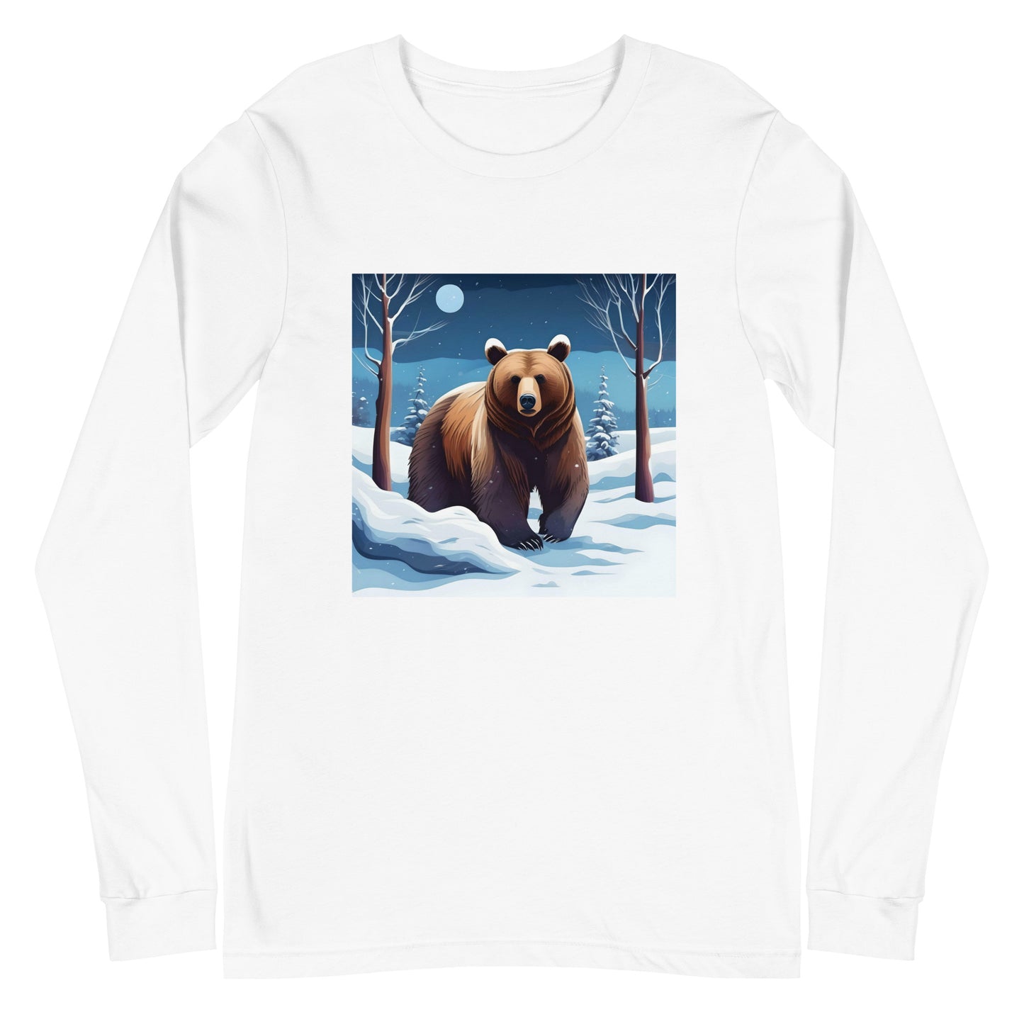 Унисекс тениска с дълъг ръкав WINTER BEAR