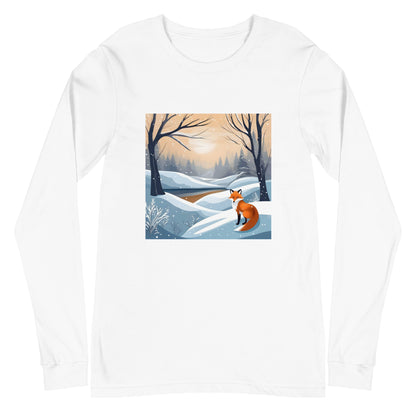 Унисекс тениска с дълъг ръкав WINTER FOX