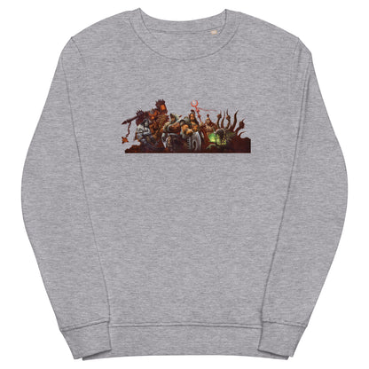 Унисекс органичен суичър WARCRAFT