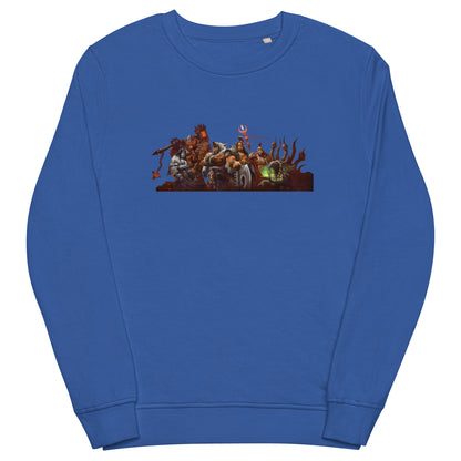 Унисекс органичен суичър WARCRAFT