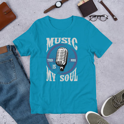 Унисекс тениска MUSIC IS MY SOUL