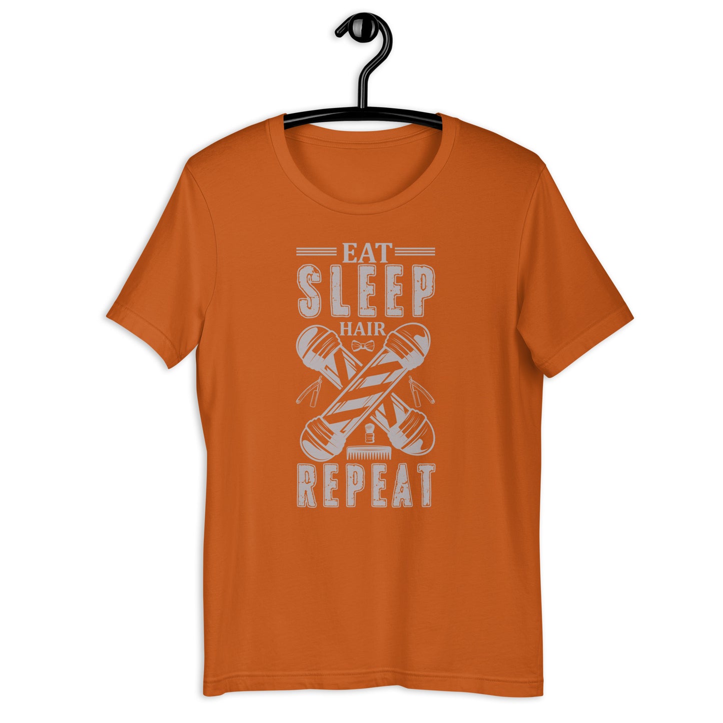 Unisex t-shirt EAT SLEEP HAIR REPEAT