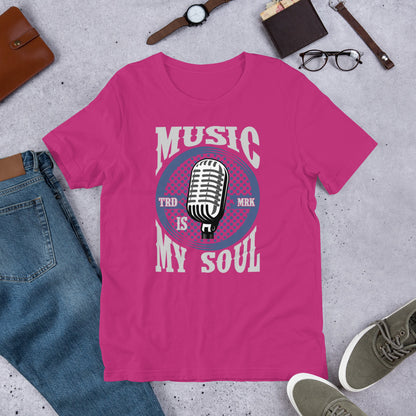 Унисекс тениска MUSIC IS MY SOUL
