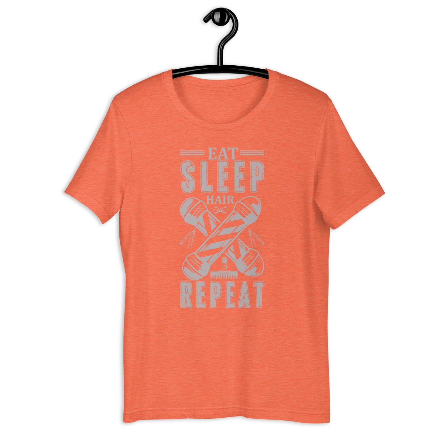 Unisex t-shirt EAT SLEEP HAIR REPEAT