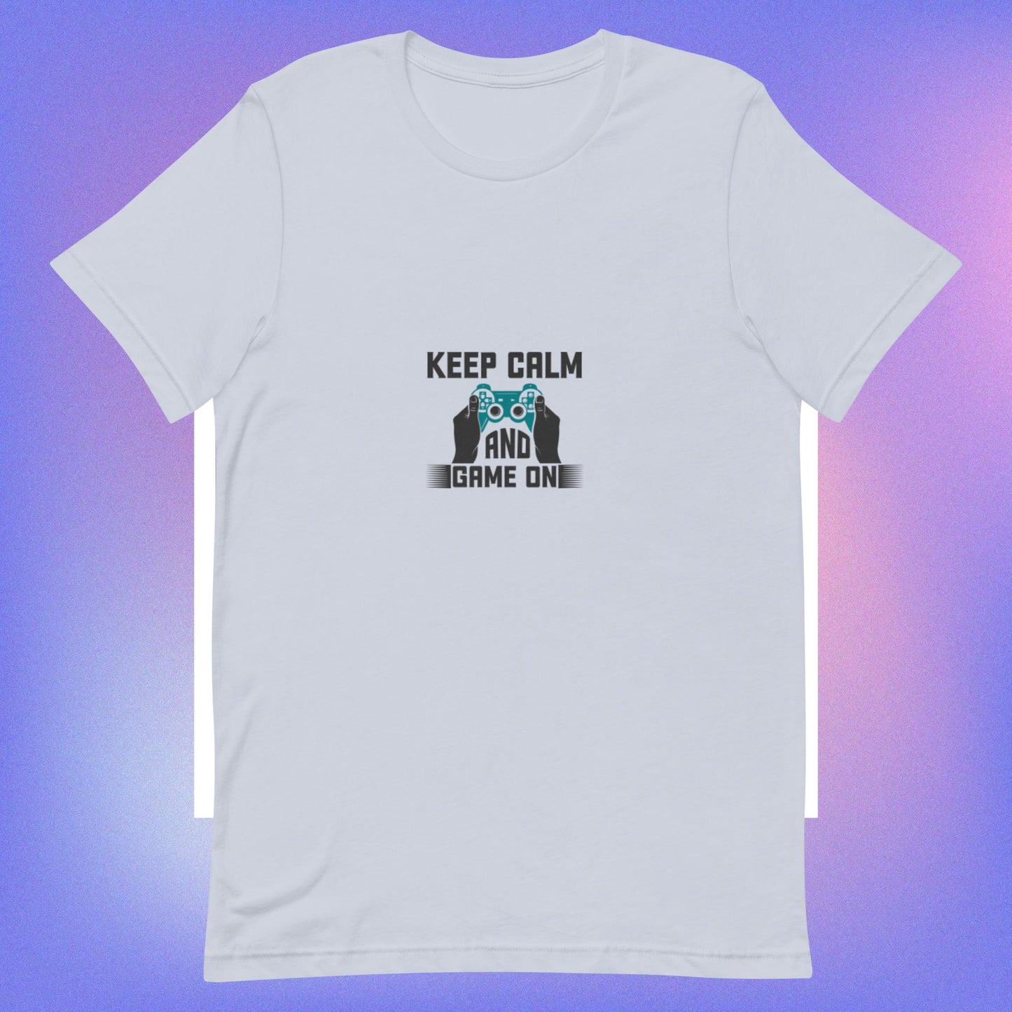 Camiseta unisex KEEP CALM AND GAME ON