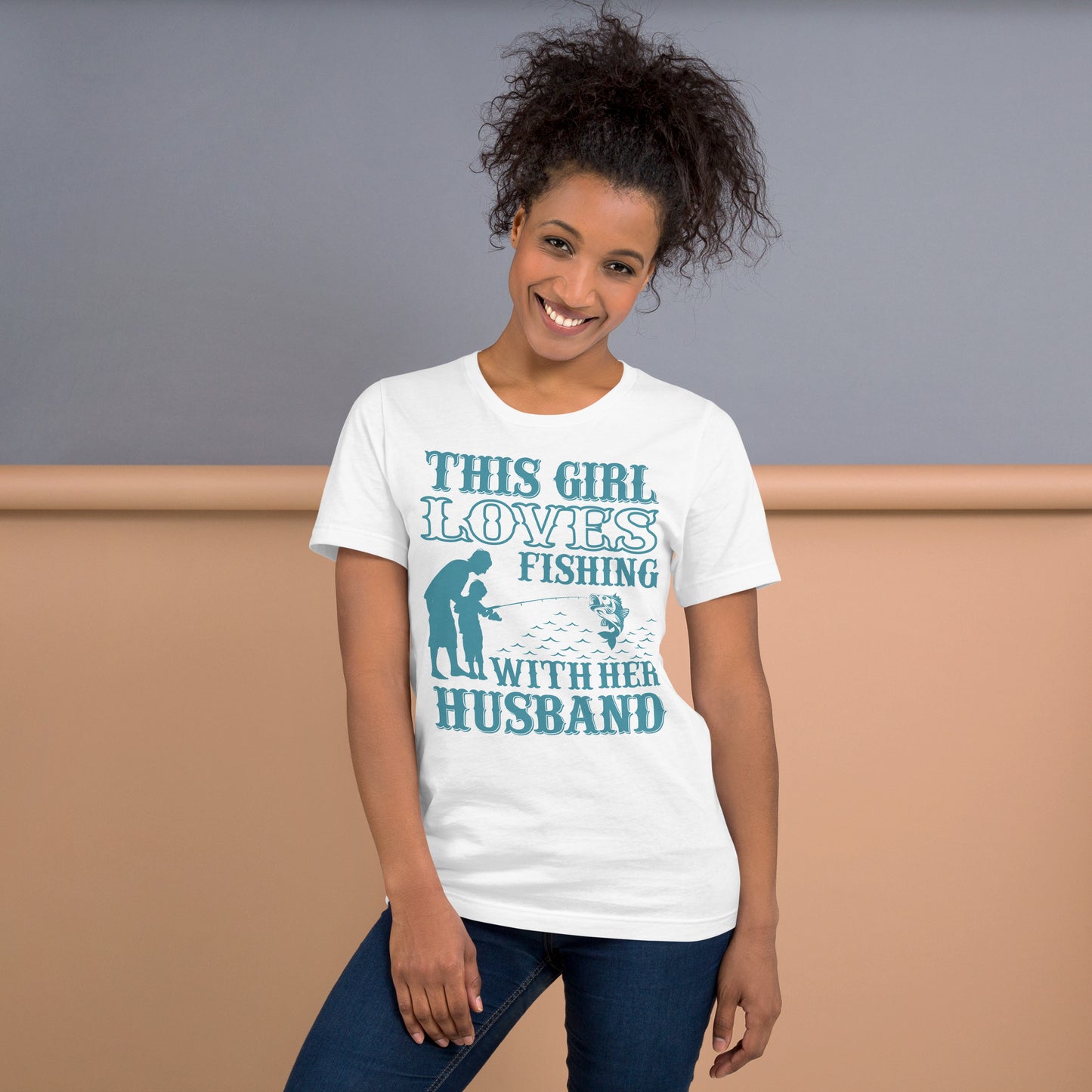 Women's t-shirt THIS GIRL LOVES FISHING