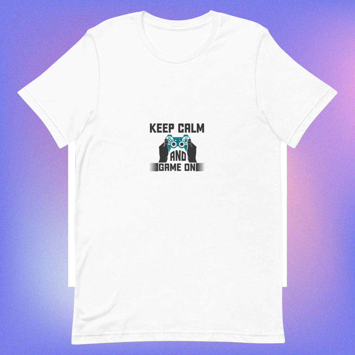 Camiseta unisex KEEP CALM AND GAME ON